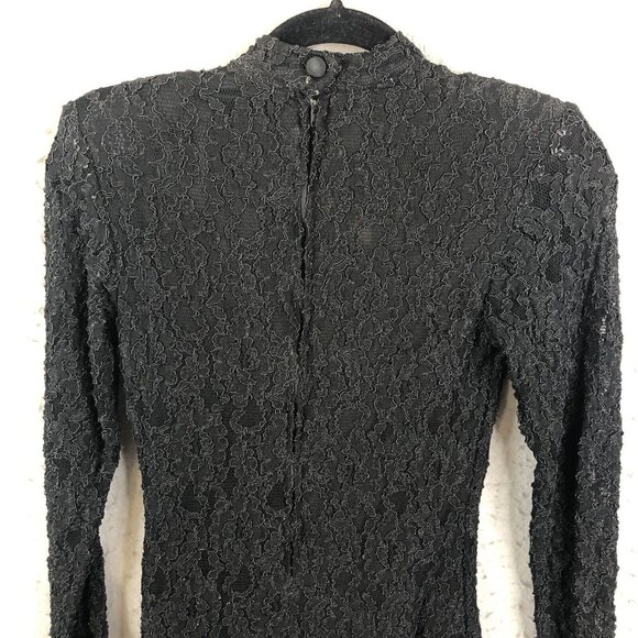 Vintage Rubina Dress Womens Small Black Lace Pleats Fairy Whimsigoth  Feminine - Picture 15 of 16